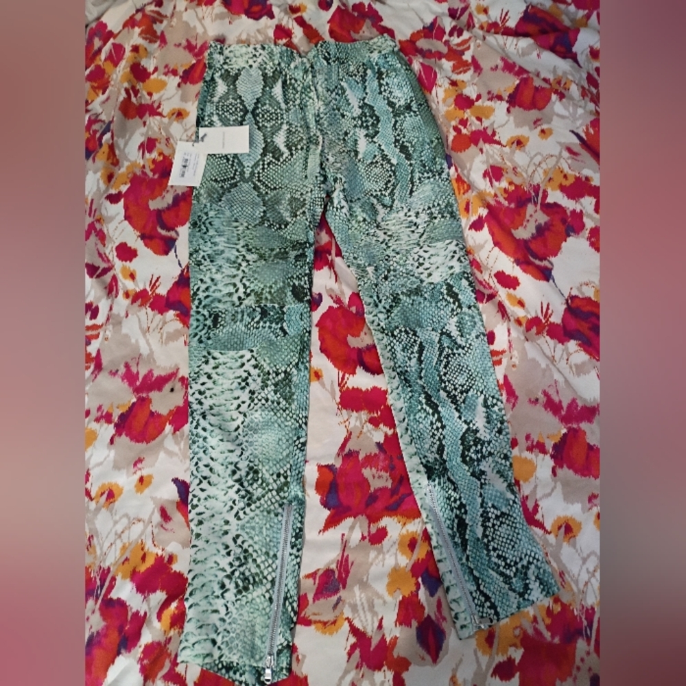 Pierre Balmain Multicolor Snakeskin and Abstract Print 100 % Silk